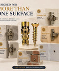 6x14mm Short Expansion Screw Set For Cabinet Hinge Repair And Stripped Thread Restoration, multi-surface use display