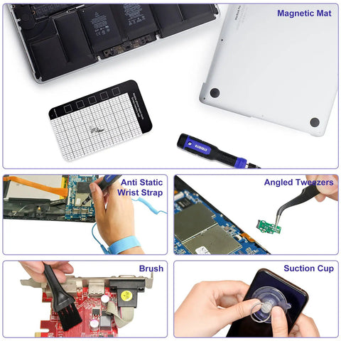All In One Precision Screwdriver Set With 191 Piece Multi Bit Kit For Electronics And Home Repairs tools in use