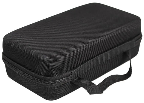 Heavy Duty Hard Shell Travel Case Designed For Tesla J1772 EV To J1772 Charging Adapter, black EVA exterior and portable handle.
