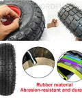 Heavy Duty Caster Wheels For Furniture And Carts With Top Plate Swivel And Pneumatic Rubber Tires shown with durable rubber material