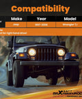 Rear Adjustable Track Bar For Jeep Wrangler TJ 1997 2006 Fits 1 To 6 Inch Lift Direct Replacement To Stop Axle Lateral Movement And Boost On Trail Handling For Rough Roads And Everyday Rock Crawling, Jeep TJ front view