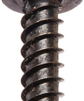 Heavy Duty Steel Thread Rolling Screw For Plastic, Black Oxide Finish, Hex Washer Head With Nonserrated Flange, Size 8 To 16 Thread
