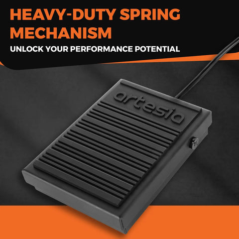 Universal Sustain Pedal With 6 Foot Cable Polarity Switch And Non Slip Base For Digital Pianos MIDI Keyboards Synthesizers