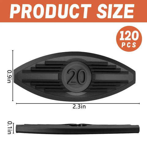 120 Piece Plastic Biscuit Joining Set With Self Clamping Plate Joiner Attachment for precise size indication of biscuits