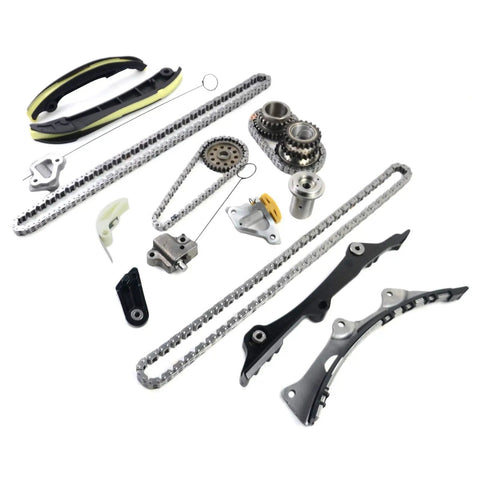 Beefed Up 3.6L V6 Timing Chain Kit Replacement For 2011 2015 Ram 1500 Jeep Grand Cherokee Challenger Charger Journey Durango And VW 3.6L Engines With Gears Tensioners Rails OE Style Premium Auto Parts components displayed