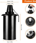 16oz Replacement Torch Canisters Pack Of 4 For Bamboo Lantern Outdoor Torches with fiberglass wick and metal snuff cap