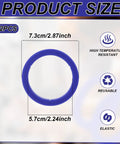 2 Pack Silicone Group Head Gaskets For E61 Espresso Machines Group Heads And Portafilters 8.5mm Blue Durable BPA Free