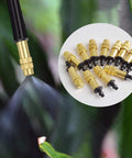 Adjustable Copper Atomizing Nozzle Sprayer For Drip Irrigation Thirty Pack One Quarter Inch Micro Sprinklers spraying water