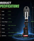 Heavy Duty 18V Cordless Electric Pipe Crimping Tool With Pro Press Machine Function For Copper Pipes specifications with dimensions and material.