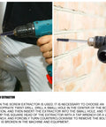 Using screw extractor from 26 Piece Impact Bolt And Nut Remover Kit With Spiral Screw Extractor And 3 8 Drive Drill Bit