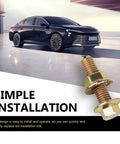 Image showing a car with a spotlight on the Exhaust Manifold Bolts Kit For Universal Fit M8 x 1.25 x 30mm High Strength Carbon Steel Flange Bolts And Nuts Heavy Duty Exhaust Hardware Set With Precise Threads For Easy Alignment And Quick Install, featuring a close-up of a flange bolt.