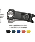 ShockStop PRO Suspension Stem For Bikes Shock Absorbing Handlebar Stem For Road Gravel Hybrid And EBikes 6 Degree 90 Mm with elastomers