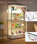Glass display cabinet with Double Track Sliding Door Hardware Kit For 3 To 5mm Glass Or Wood Doors Aluminum Bypass Track system.