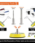 Two and Three Inch Versatile Sanding Discs Kit for Drill, Grinder and Rotary Tools, showing 1/8 and 1/4 inch shanks compatibility