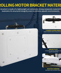Quick Release Trolling Motor Mount Bracket For Ulterra Terrova PowerDrive V2 Riptide ST SP Deckhand 40 Electric Steer Mounting Plate 1854017 RTA 17 White No Fuss Quick Install Built Rock Solid shown with locking handle, composite plate, and mounting hardware.