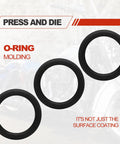 50 Pack Oil Drain Plug O Rings Replacement Set For Bikes Nitrile Rubber O Ring Gasket Seals Black OEM Quality Fits Most Cruisers And Touring Bikes Prevents Leaks And Keeps Engine Oil Contained, black O-rings