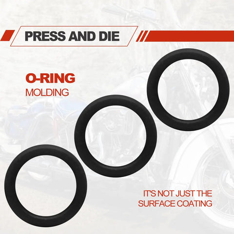 50 Pack Oil Drain Plug O Rings Replacement Set For Bikes Nitrile Rubber O Ring Gasket Seals Black OEM Quality Fits Most Cruisers And Touring Bikes Prevents Leaks And Keeps Engine Oil Contained, black O-rings