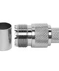 50 Ohm UHF PL259 SO239 Female Crimp Mount Coax Connector Kit For LMR400 RG8 RG213 RG214 Cables Walkie Talkie Radio Setup
