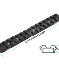 Made in USA 870 Picatinny Rail Mount for Shotguns with 6.1in length and low profile aircraft-grade aluminum
