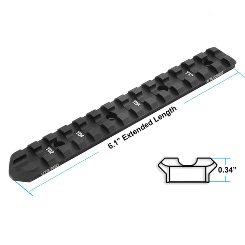 Made in USA 870 Picatinny Rail Mount for Shotguns with 6.1in length and low profile aircraft-grade aluminum