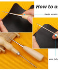 Pro Grade Heavy Duty Upholstery Repair Kit With Leather Sewing Thread Big Eye Needles And Sewing Awl 43 Piece DIY Craft Pack tutorial