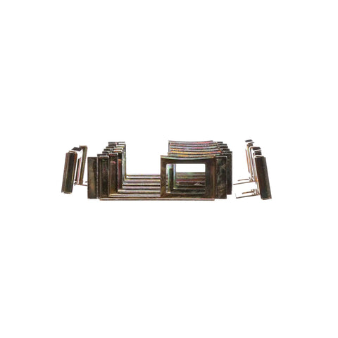 10-pack Padlockable Circuit Breaker Lockout Device for QP, BL, BQ, and BQXD Panels, showing metal locks with padlock provision