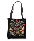 Racing Tote Bag For Dragon Boat Fans And Athletes with vibrant artwork featuring a fierce dragon design, size 16x16 in, perfect for events.