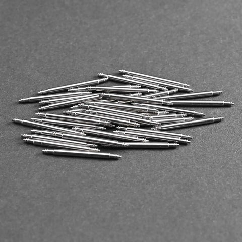 Pile of 20Mm Watch Band Spring Bars And Pins, Solid Stainless Steel, Double Flange Quick Release Connectors For Traditional And Smart Watches