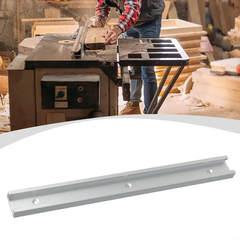 Pro Grade Aluminum T Track Slot Guide Rail For Woodworking With T Nuts And Quick Clamps, 30mm Slot, 600mm Length in workshop