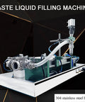 Smooth Operator Single Head Pneumatic Liquid Filler For Oils And Pastes Featuring Slick Controls And Zero Stress Setup For Bottles Sized From Five Hundred To Five Thousand Milliliters, 304 stainless steel body liquid filling machine.