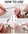 Steps for using Stainless Steel Zipper Repair Kit With Replacement Slider For Jackets Luggage Bags Suitcases Tents And Outdoor Gear Rust Proof 304 Zipper Head Easy Install Durable Fix You Can Trust