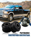 Dodge Ram 1500 2500 3500 4x4 Transfer Case Shifter Linkage Bushing Grommet Replacement For Smoother Shifts And Less Vibration No More Grind Quiet Ride Includes 2 Pcs And 2 Metal Clips black silicone bushings with metal clips
