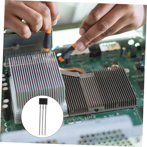 Hands installing Forty Piece Linear Hall Effect Sensor Kit For Analog Magnetic Field Detection Plug And Play No Calibration