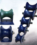 Front view of U-Type Fixed Pulley Sliding Roller Track Heavy Duty Cast Iron For Gate Frame And Sliding Door Industrial Machines