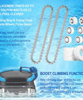 Climbing Ring Timing Track Guide Wheel Replacement Kit For Dolphin Nautilus CC Plus Robotic Pool Cleaner with pulley gears