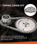 Beefed Up High Volume Oil Pump Timing Chain Kit With Gaskets M295HV for Chevy GM V8 Engines close-up view