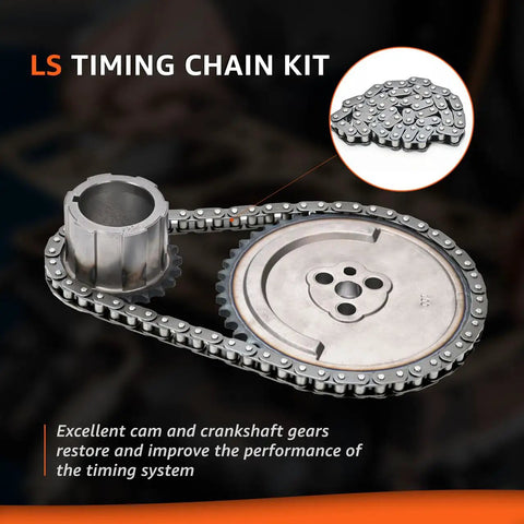 Beefed Up High Volume Oil Pump Timing Chain Kit With Gaskets M295HV for Chevy GM V8 Engines close-up view