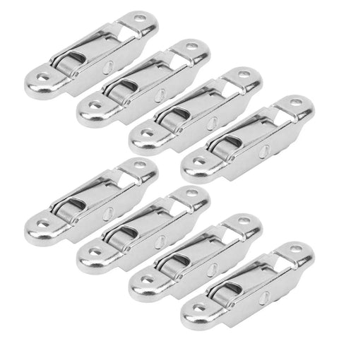 Set of eight silver heavy duty double wheel sliding door pulleys offer ninja smooth gliding motion for window track kits.