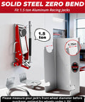 1.5 Ton Floor Jack Wall Mount Rack For Low Profile Hydraulic Jacks And Trailers, Heavy Duty Solid Steel Storage Holder, 80 Lb Capacity