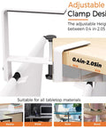 Under Desk Cable Management Tray 36 Inch Cord Organizer adjustable clamp design for various tabletop materials