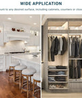 LED Swivel Under Cabinet Light Kit With 5 Color Temperature Options, 32 Inch, 18W in kitchen and closet applications
