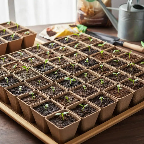 126 Pack Square Peat Pots 3.15 Inch Seed Starting Pots With Drainage Holes Biodegradable Eco Friendly Nursery Pots For Seed Germination And Seedlings