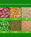 Seeds for Portable Six-Chamber Precision Garden Seeder Tool for corn, soy, peanuts, peas, ready for easy planting.