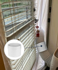 5.9 Inch Portable Air Conditioner Hose Extension Coupler installed with a window vent, showing secure connection.