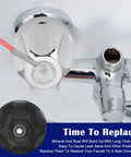 Three Piece Metal Shower Knob Replacement Kit For Price Pfister Verve Tub And Shower Faucets Hot Cold Diverter Handles