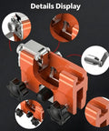 Hand Crank Chainsaw Sharpener Jig With 5 Grinding Bits For All Chainsaws Portable Universal Sharpening Tool Kit close-up