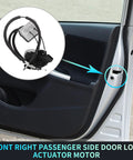 Front Right Passenger Side Power Door Lock Actuator With Cable For Infiniti Q50 2014 2020 Replacement Door Latch Assembly No 805004HB0A Black