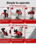 Instruction steps for Lightweight 1 Station Sheet Metal Roller Bender For Fabrication And Roofing Tools That Bends 0 To 90 Degrees Like A Boss, 6 Inch Butterfly Wheel.