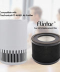 2-Pack Replacement Filter For TaoTronics TT-AP001 And VAVA VA-EE014 Air Purifiers, 3-In-1 True HEPA Filtration with Activated Carbon.