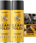 Beeswax Furniture Polish Spray 2 Pack 15.2 Oz Dry Touch Formula For Sealed Wood Glass And Stainless Steel Fast Drying multi-surface.  Two spray cans with easy-to-use instructions.